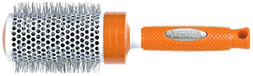 Brushlab Fresh Orange Ceramic Thermal Nylon Bristle Large Hair Brush