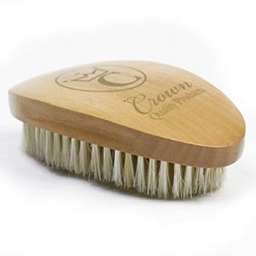 Crown Quality Products Premium Medium-Hard 360 Gold Wave Brush