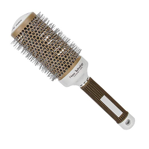 Spdoo Pro Gray Aluminum Tube Comb Hair Salon Round Comb Hairdressing Brushes Salon Styling Barrel Curler Brush