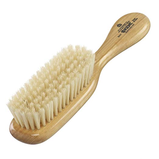 Kent BA21 Baby Satinwood Hair Brush - Super Soft Pure White Boar Bristles, Perfect for Gentle Brushing and Encouraging Hair Growth and Shine, Best for Travel or Home Baby Care