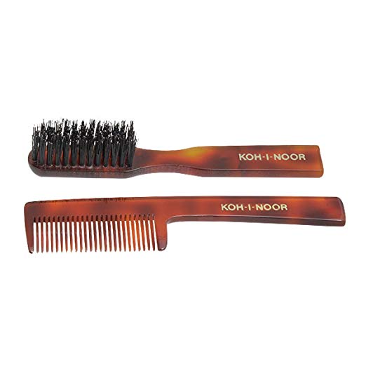 '1930 Collection' Moustache and Beard Comb and Brush Set by Koh-I-Noor