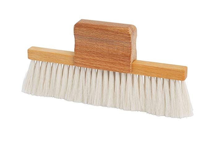 Redecker Goat Hair Table Brush with Oiled Beechwood Handle, 5-3/4 x 3-Inches
