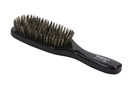 Torino Pro Wave Brush by Brush King - #180-9 Row, Extra Hard Wave Brush with Reinforced Boar & Nylon Bristles - Great 360 Wave Brushes for Wolfing-